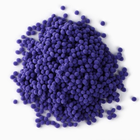 Pompons for creativity and decor "Violet", 55 grams-1
