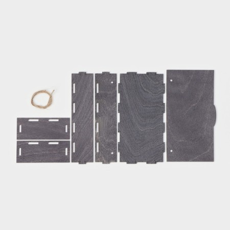 Storage box - Dilan's checkda, 17.3 × 8.8 × 4.4 cm, dark color-7