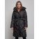 Coat insulated winter female, size 46, black color