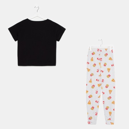 Female pajamas (T -shirt and trousers) KAFTAN PIZZA p. 48-50, black-9