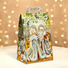 New Year. Gift box New Year's handbag mini 