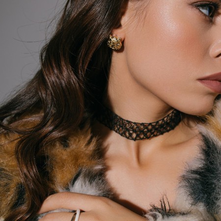 Choker "mistress", black color, 33 cm-2