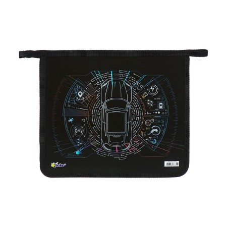 Folder d/notebooks A5 zipper on top plastic 205*240 pt 73-12 small Smart car foil 72735-3