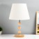 Apali table lamp E27 40W light wood 25x25x39 cm Risalux