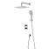 Lemark Yeti LM7849C shower system, single -leaf, tropical shower, watering can, thermostat, chrome