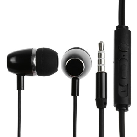 Nausiki Byz S872, wired, vacuum, 3.5 mm, 1.2 m, black