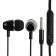 Nausiki Byz S872, wired, vacuum, 3.5 mm, 1.2 m, black