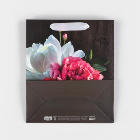 Package Gift Laminated Vertical, Packaging, “Flowers of Love”, Ml 23 x 27 x 11.5 cm-3