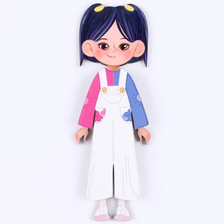 A training board with clothing on Velcro "Dressing. Lina "-3