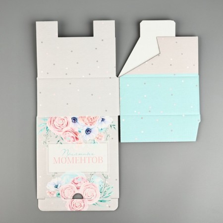 Box - Penal, Gift packaging, “pleasant moments”, 15 x 15 x 7 cm-4