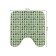 The rug for the toilet "stole a Christmas tree", anti -slip, size 50x50 cm