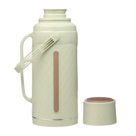 Thermos 3.2 l, with a glass flask, retains heat 36 hours, green-4