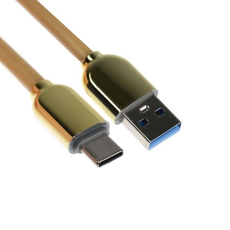 Type -C cable - USB, 6 A, TPE braid, frost -resistant, 1 meter, yellow