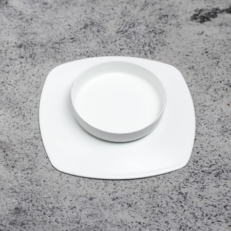 Summary metal per 1 candle "tablet b", 1.5x7 cm, white-2
