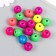 Beads for creativity tree "Neon Mix" D-1.5 cm, set of 20 g