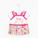 Set for girls, height 68/74 cm, pink-beige color