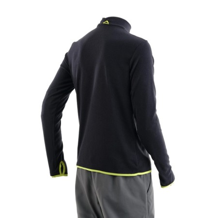 Payer Sweatshirt "Tahoe", fleece 150g, dark blue with lemon, rn 44-46 Height 158-164-3