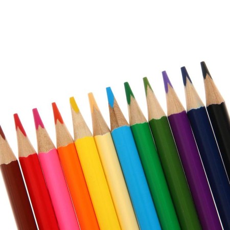 Pencils of 12 colors "Kalyak-Malyak", three-sided-3