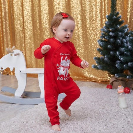 Combineson crumb I "Winter Party", height 80-86 cm, red-6
