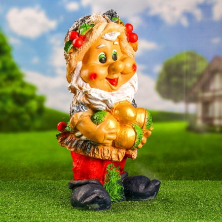 Garden Figure "Gnome with Boils" 47x26cm-1