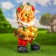 Garden Figure "Gnome with Boils" 47x26cm