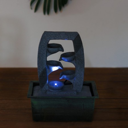 Fountain "Cascade" Stone, 21.5x16x26 cm (with backlight)-2