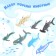 Set of marine animals "Marine inhabitants", 6 figures