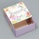 Gift folding box, packaging, "flowers", 14 x 14 x 8 cm