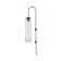 Wall lamp ST LUCE. SL1145.341.01. Callana. 1x60 watts, E27, 10x78 cm, brass color