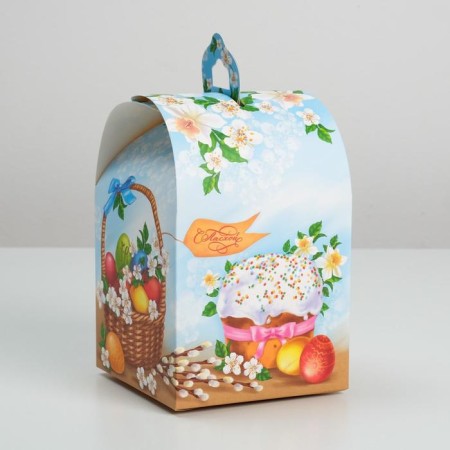 Confectionery box, packaging "Delicious Easter cake", 16.5 x 14.5 x 21 cm