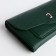 Women's wallet on magnet, green color