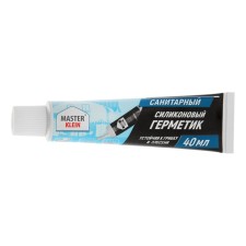 Герметик Master Klein, силиконовый, санитарный, прозрачный, 40 мл
