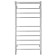 Water heated towel rail Domoterm "Medea" P10, 500x1000 mm, 2 shelves, chrome