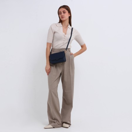 Bag Women's Messenger on Magnet, Blue Color-8