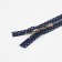 Metal zipper, No. 3, non-proceeding, automatic lock, 30 cm, dark blue color/nickel