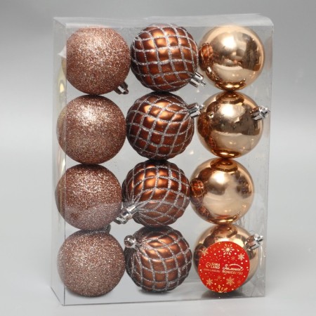 Set of balls plastic D-6 cm, 12 pcs "Largo"-1