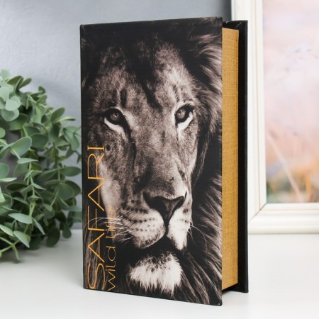 Safe Brush tree to the leatherette "Leo - Wild Life" 21x13x5 cm-1