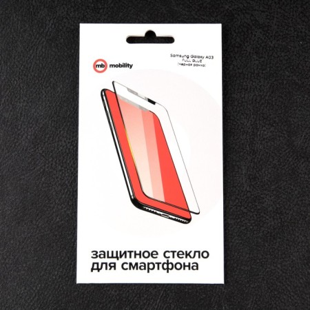 Protective glass Mobility, for Samsung Galaxy A03, full glue, black-2