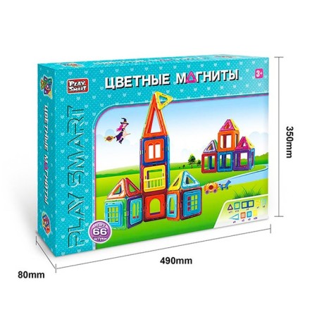 Designer magnetic "color magnets", 66 parts-4