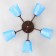 Causte "Online" (cylinder) 5x15W E27 Model: BR 00223 Wenge/Blue