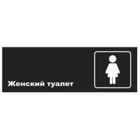 Signs "Women's toilet", matte, 300 × 100 mm-1