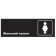 Signs "Women's toilet", matte, 300 × 100 mm