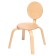 Children's chair "Chamomile" (0), transparent varnish, back and seat