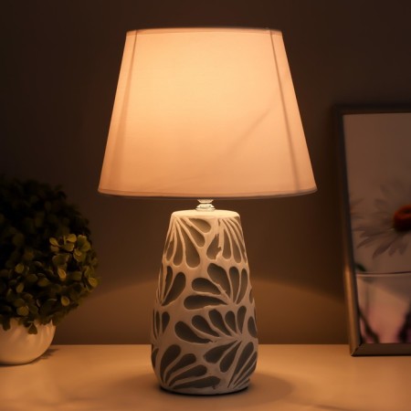 Aisha table lamp E14 40W white-gray 22x22x36 cm-1