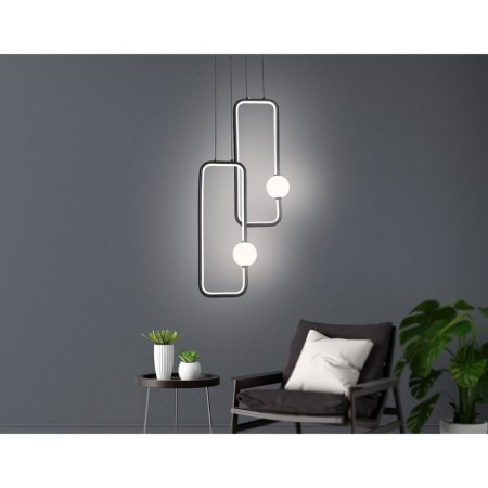 LED LED SCREED AMBRELLA LIGHT, LINTECH, FL66366, LED, 38 W, 2850LUM, 4200K, black color, white matte-5
