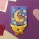 Hair gum "Melody" (set 2 pcs) bow, 4 cm, yellow