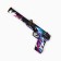 Wooden weapons, children's souvenir "red", pistol, 32 x 14 cm