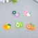 Decor for creativity rubber "Half of the fruit" set of 15 pcs mix 1.8x3.2x0.6 cm