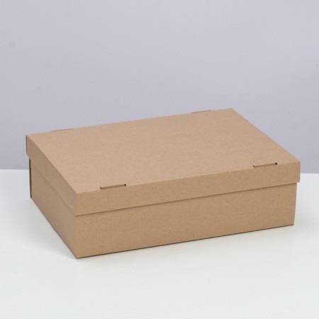 The box is folding, the lid is, brown, 30 x 20 x 9 cm