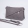 Bag Cross-Bodi with a zipper, gray color